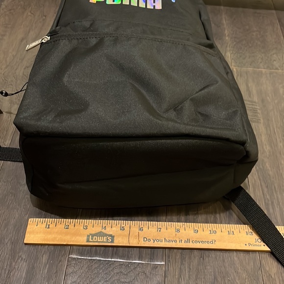 Puma Women’s Girls backpack school book bag black new laptop water bottle pocket - Picture 11 of 12